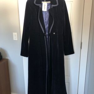 Long Midnight Blue Dress Jacket